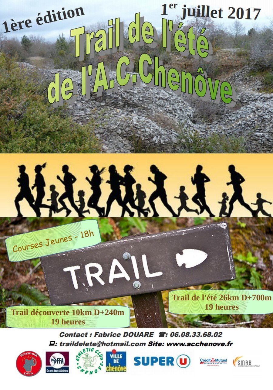 Samedi 1er juillet 2017 - Trail de l'Eté - Chenôve