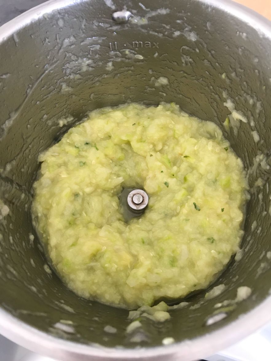 purée de courgette bébé thermomix avec