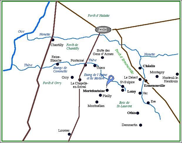 Carte (de Paris à Loisy)