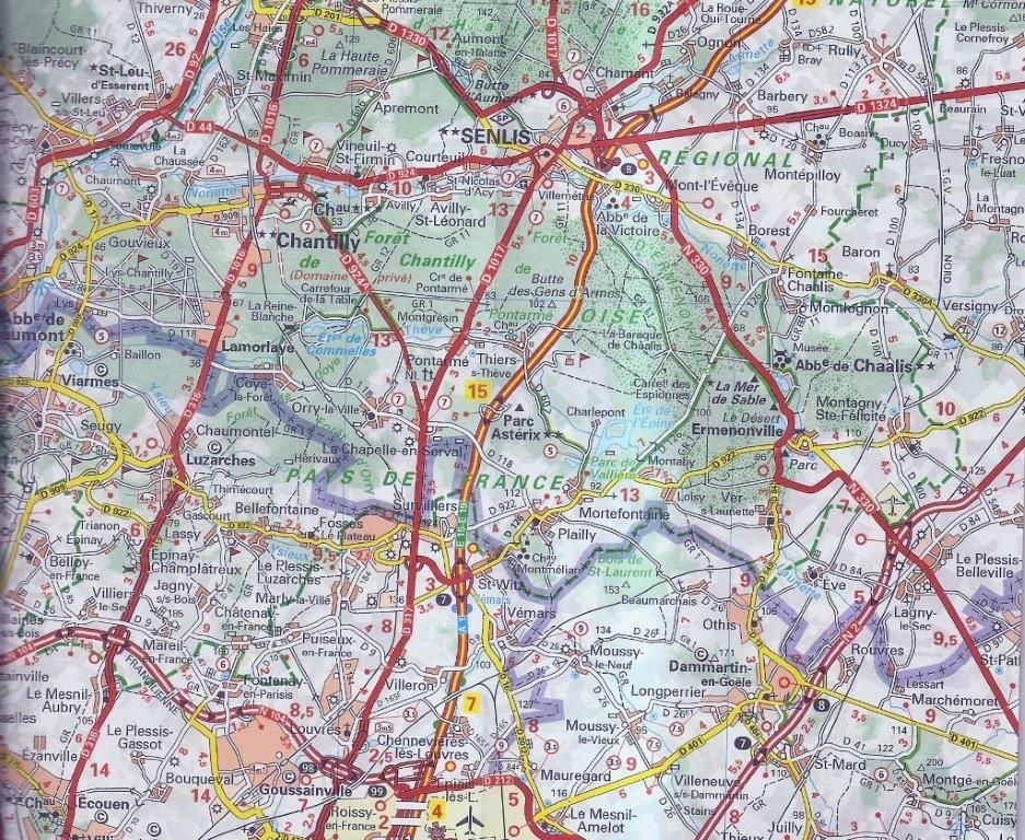 Carte (de Paris à Loisy)