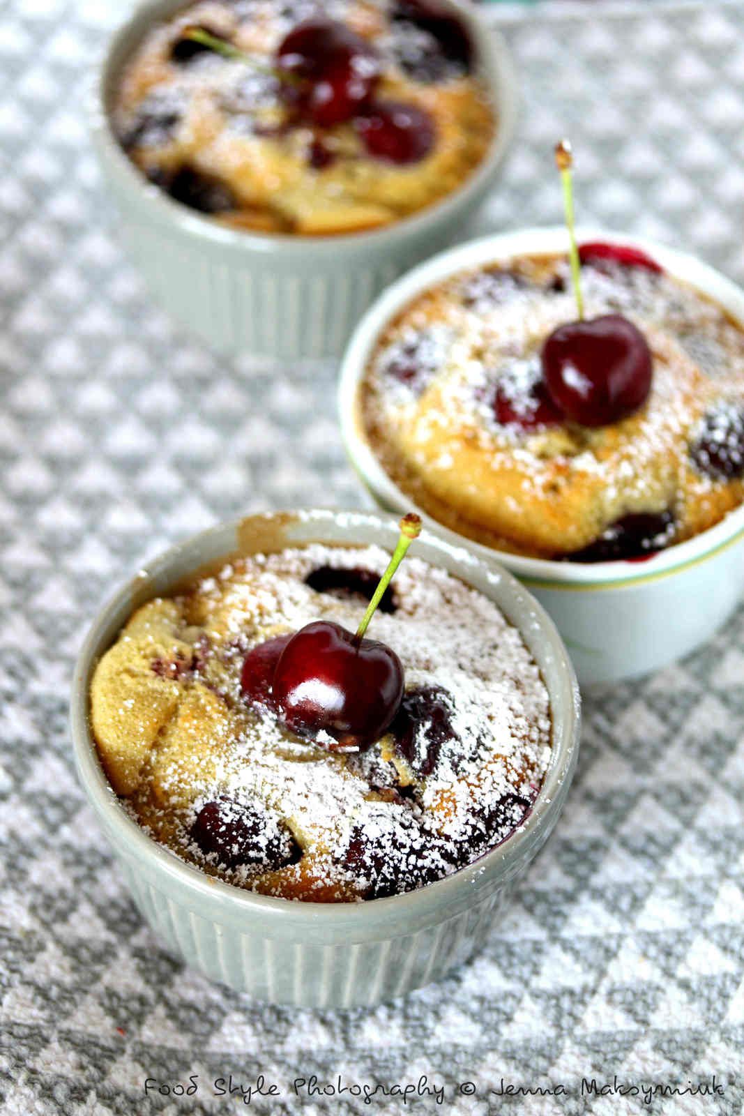 Mini clafoutis aux cerises Burlat  