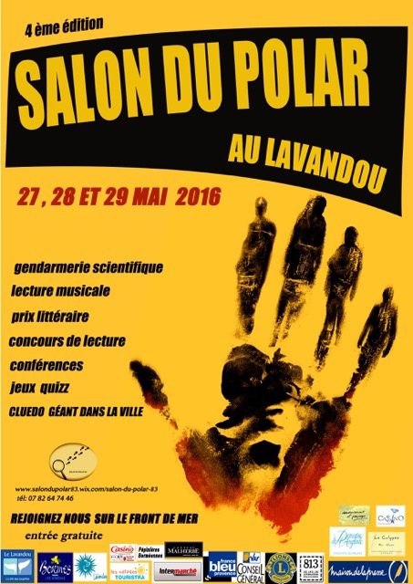 27-29 mai, 4e édition du salon polar du Lavandou. Avec 813