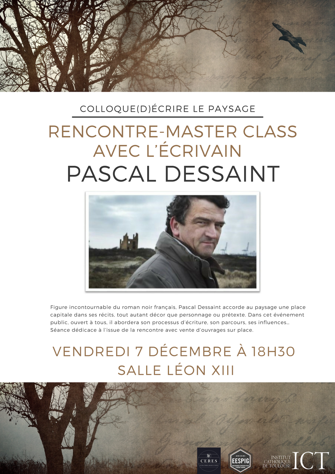 Colloque Pascal Dessaint et paysage