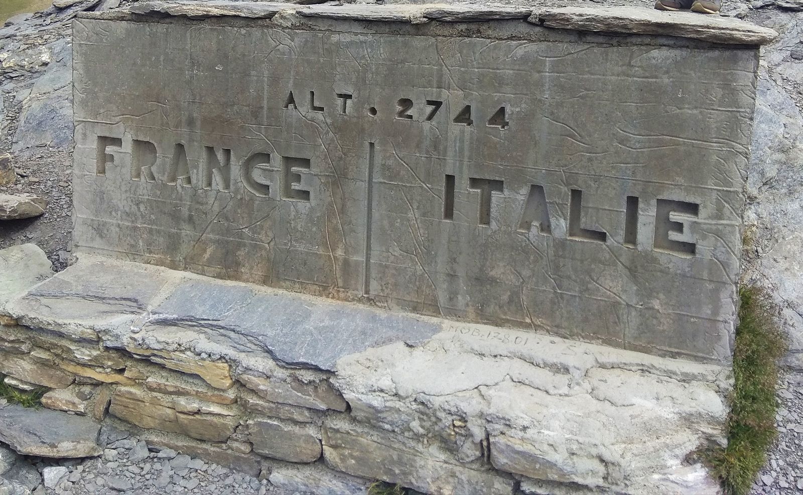 Sommet du col Agnel, 2744m !