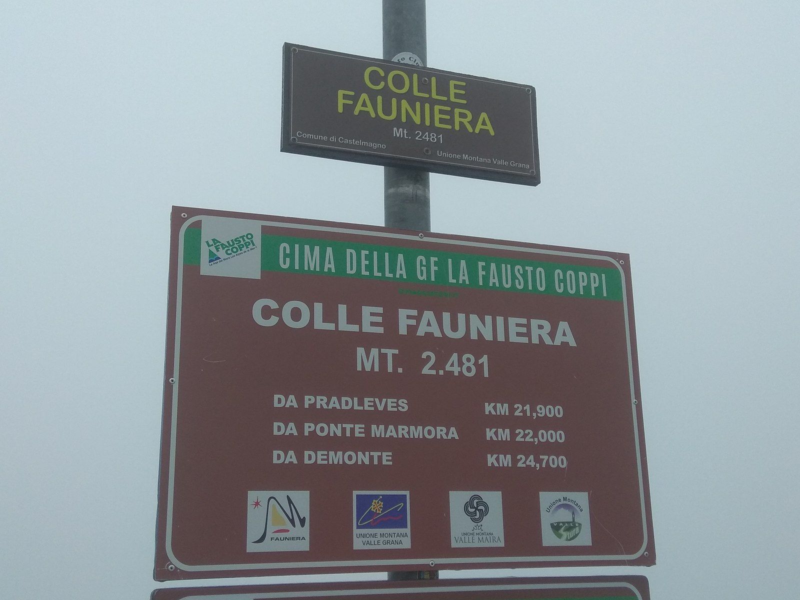 Col de Fauniera 2480m !