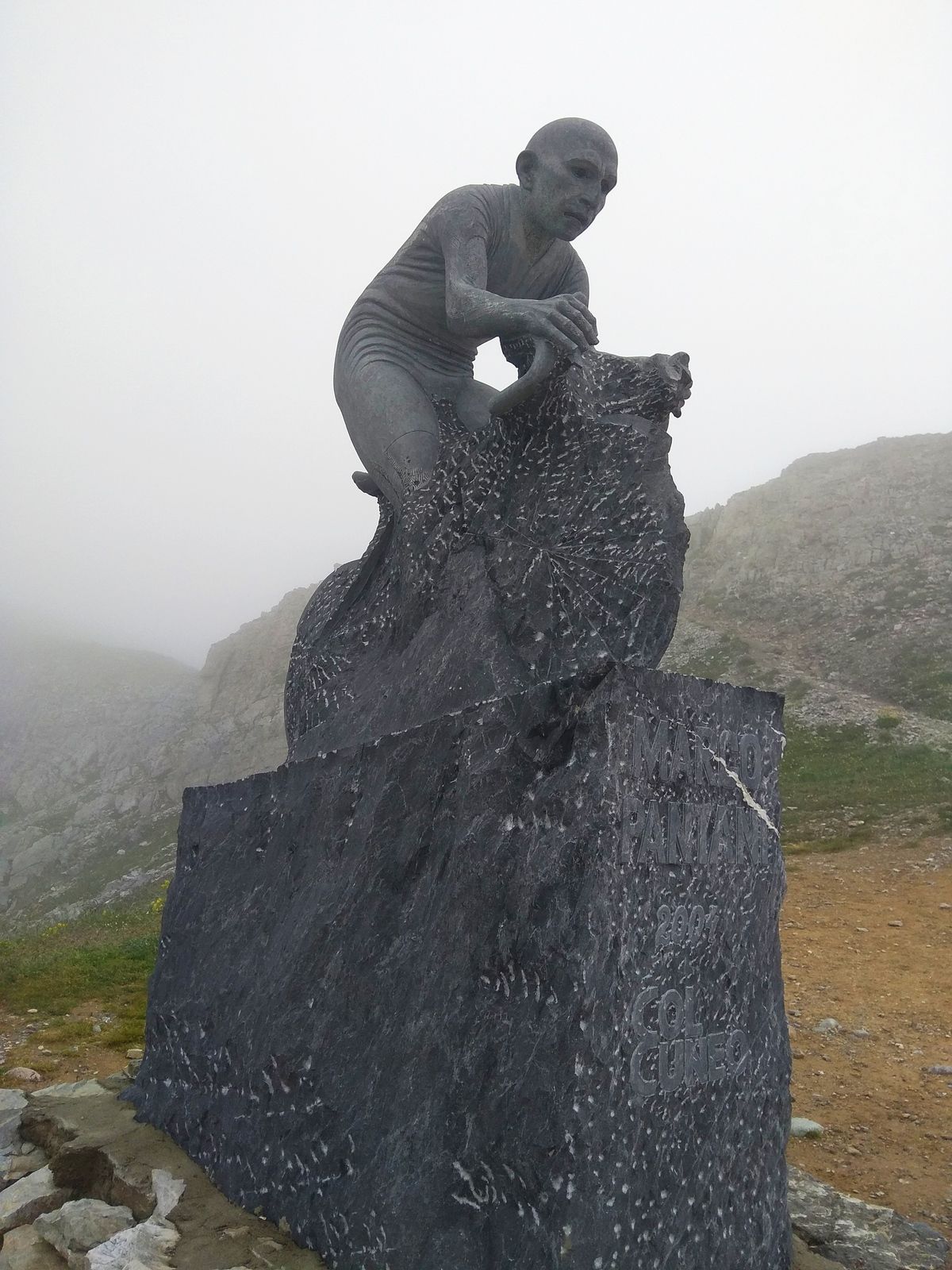 La stelle Marco Pantani, col de Fauniera 2480m