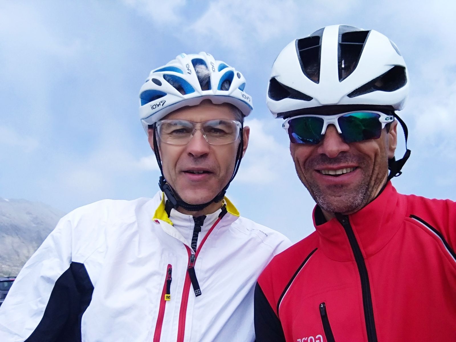 Sommet du col Agnel avec Jean-Philippe