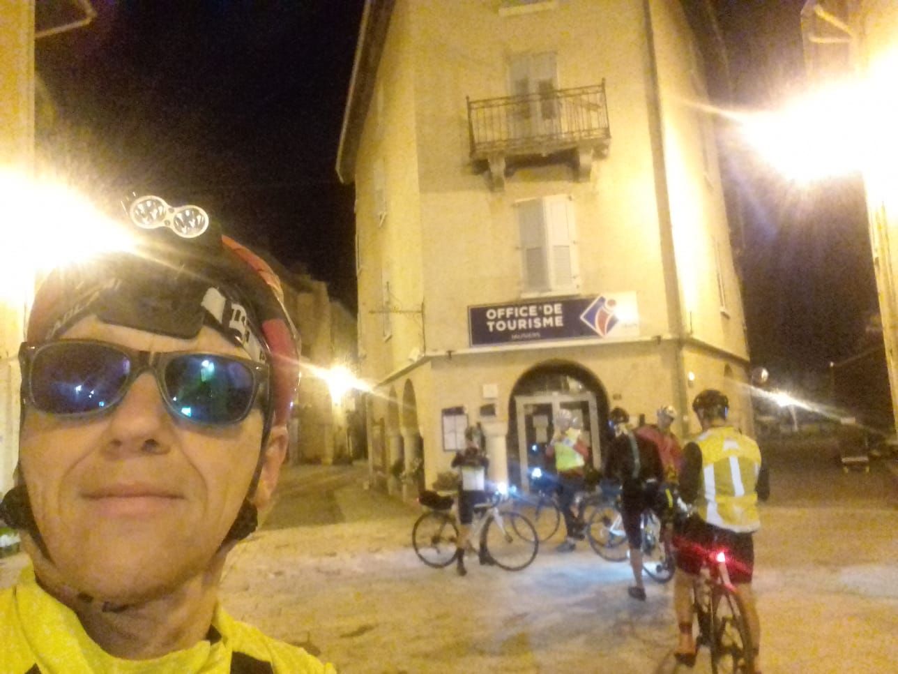 Yann au départ des 7 Majeurs ce dimanche matin, malgré une colique néphrétique dans la nuit de vendredi, incroyable de volonté et de courage