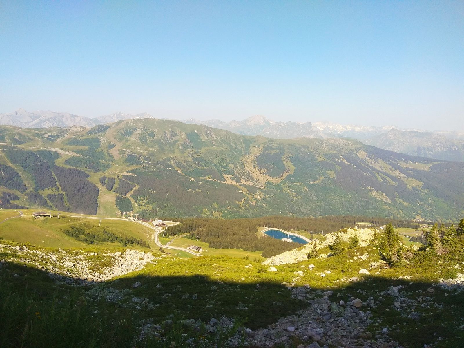 La vue sur Méribel en montant, sur les 2 derniers kms