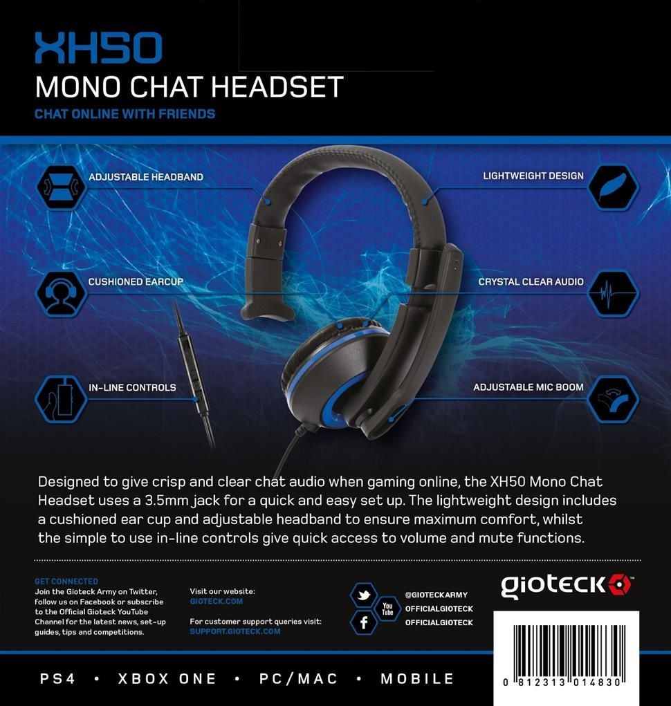 Test Gioteck Xh50 Micro Casque Mono Chat Jeuxvideo World