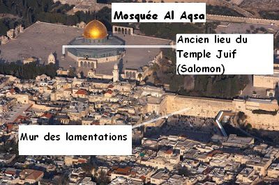 Les musulmans prient sur le Dome du Rocher à Jérusalem