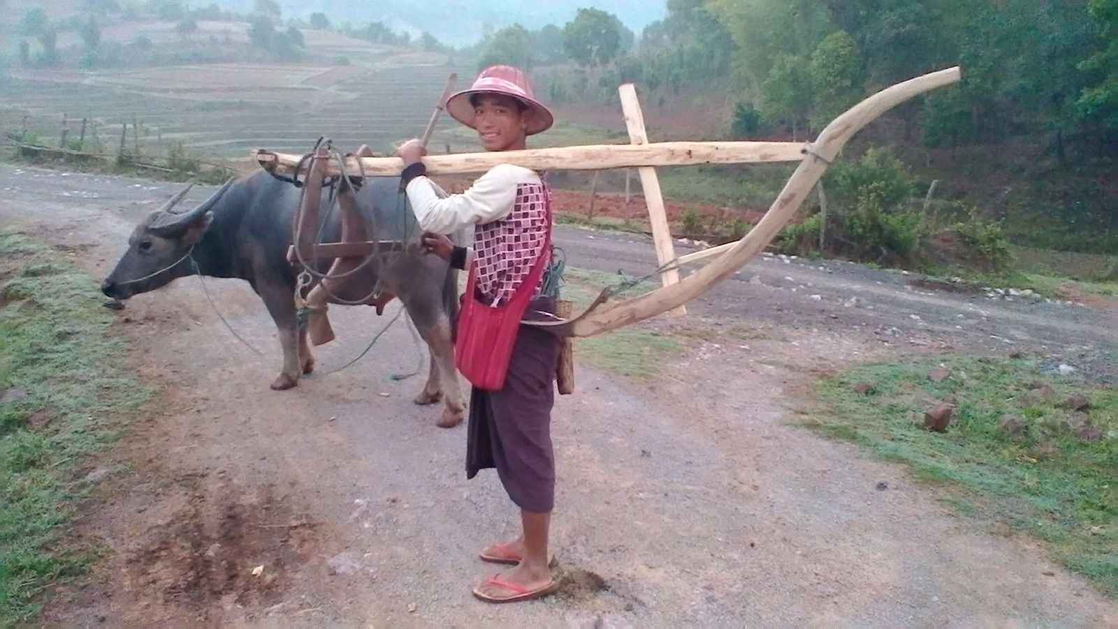 première balade au petit matin