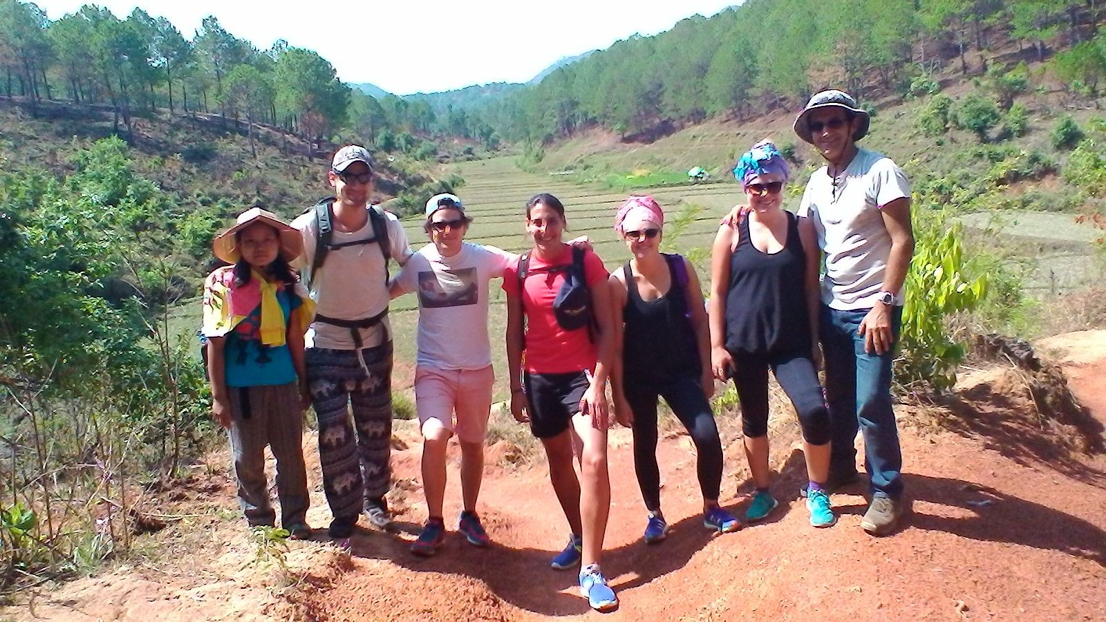 nous étions un groupe de six avec deux guides ! très international !