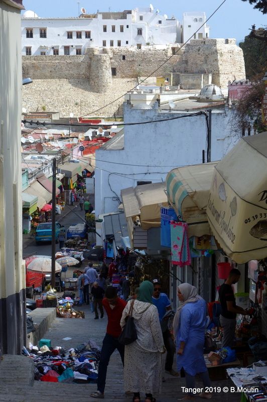 Vue sur la muraille de la Medina de Tanger