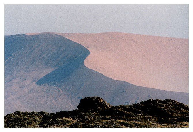 Namibie : Sossusvlei, désert du Namib, septembre 1998