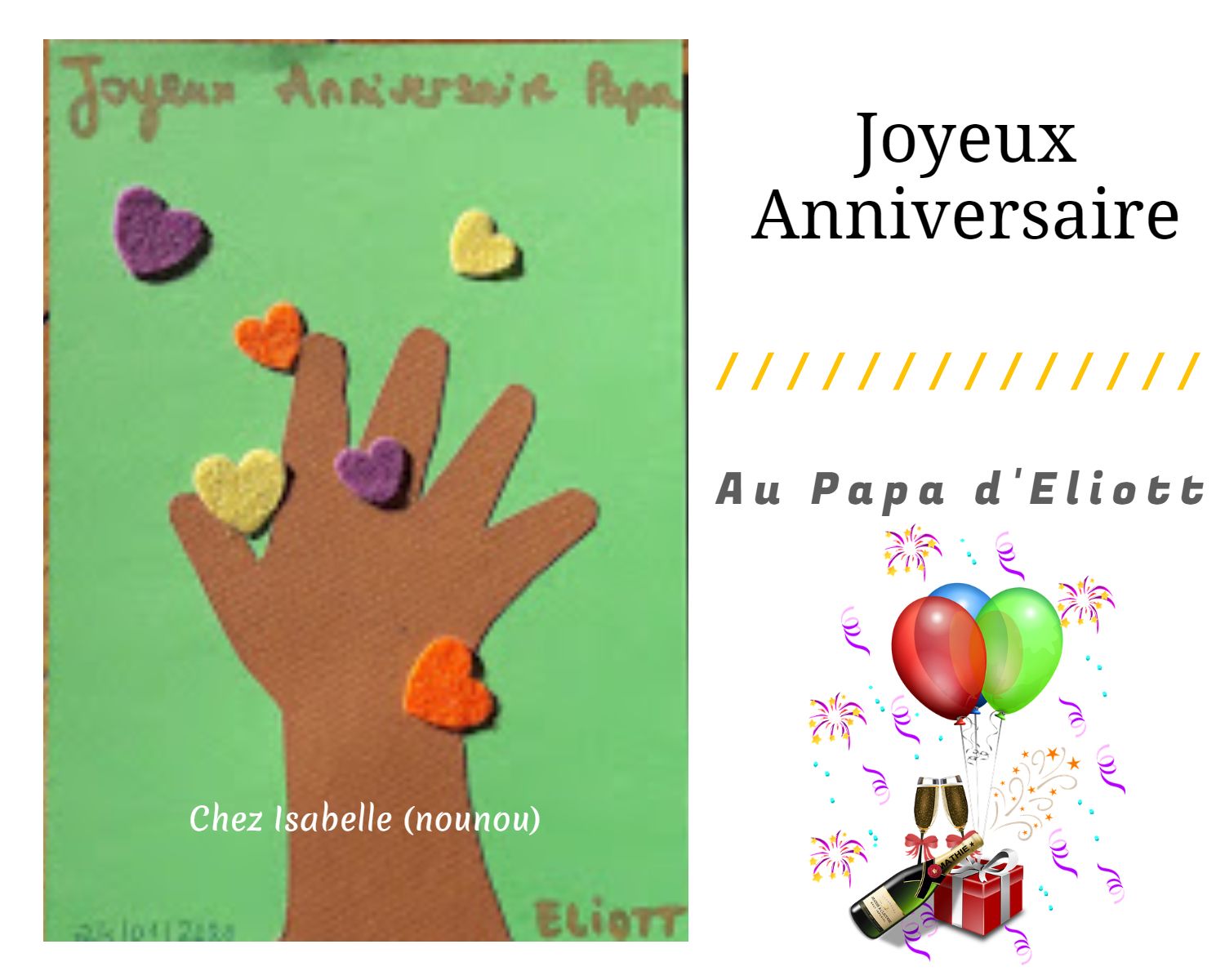 Anniversaire Du Papa D Eliott Le Blog D Isabelle Nounou