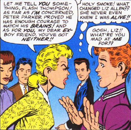 Betty Brant, Liz Allan et Flash Thompson