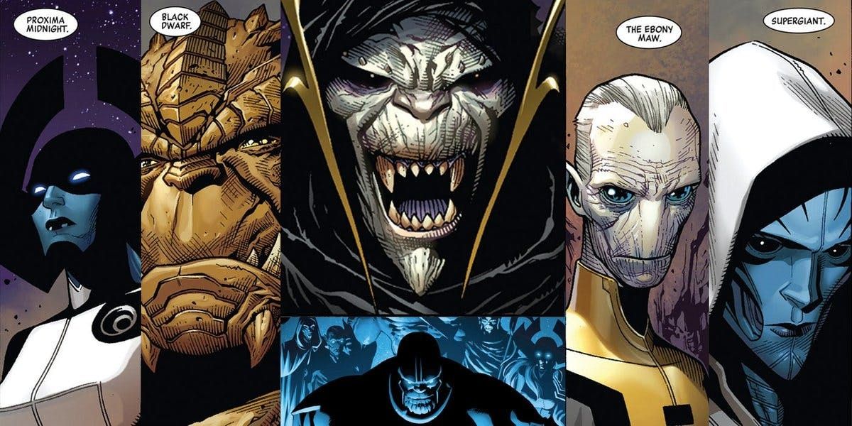 L'Ordre Noir de Thanos, version comics.