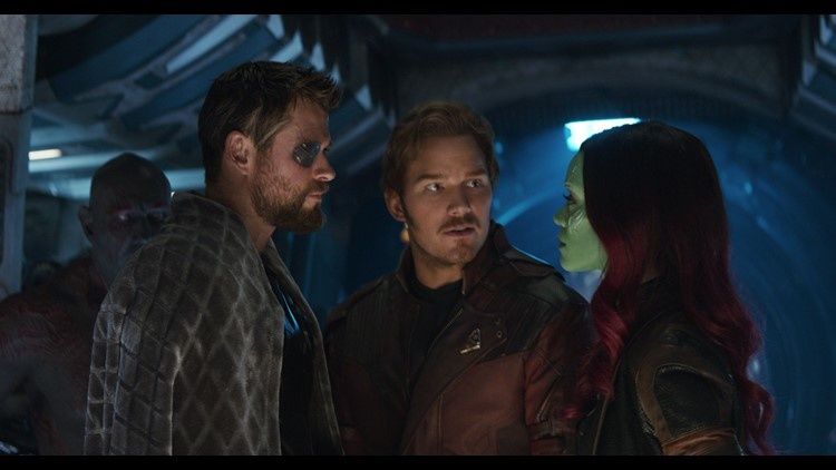DRax, Thor, StarLord, Gamora