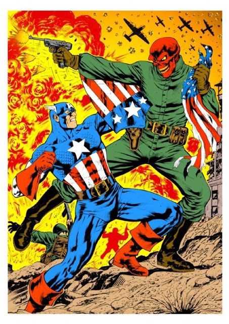 Captain America vs Crâne Rouge