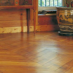 Parquet en pointe de Hongrie finition cirée