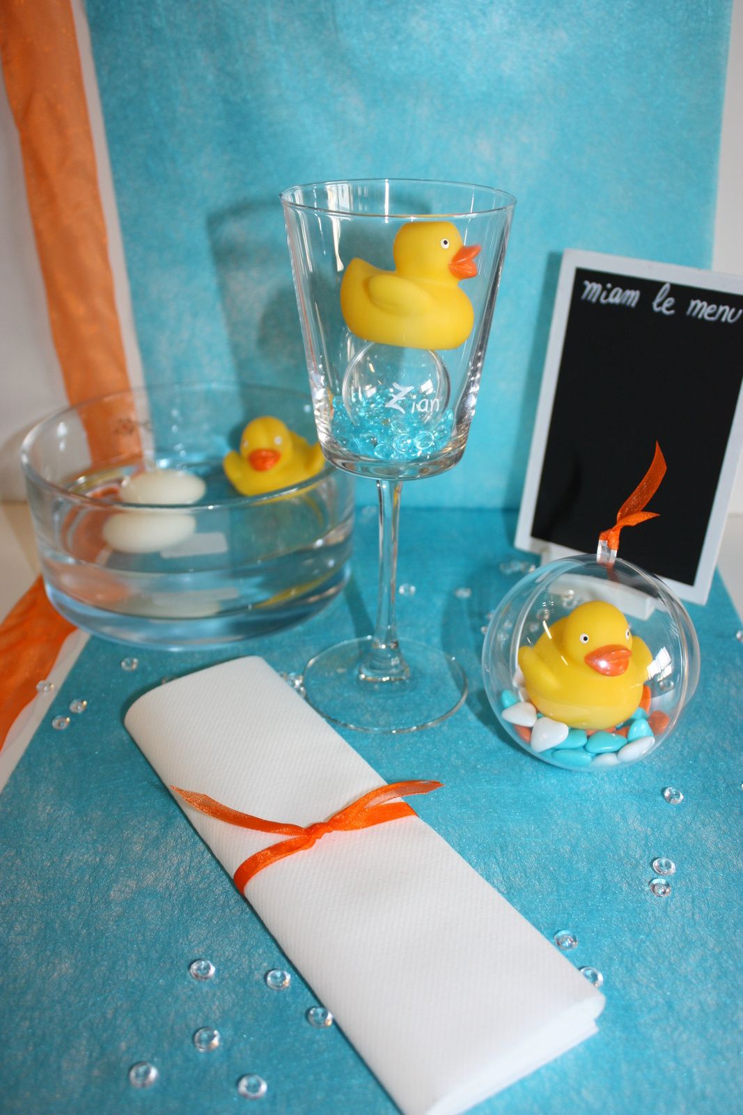 Pack déco de table coincoin le canard