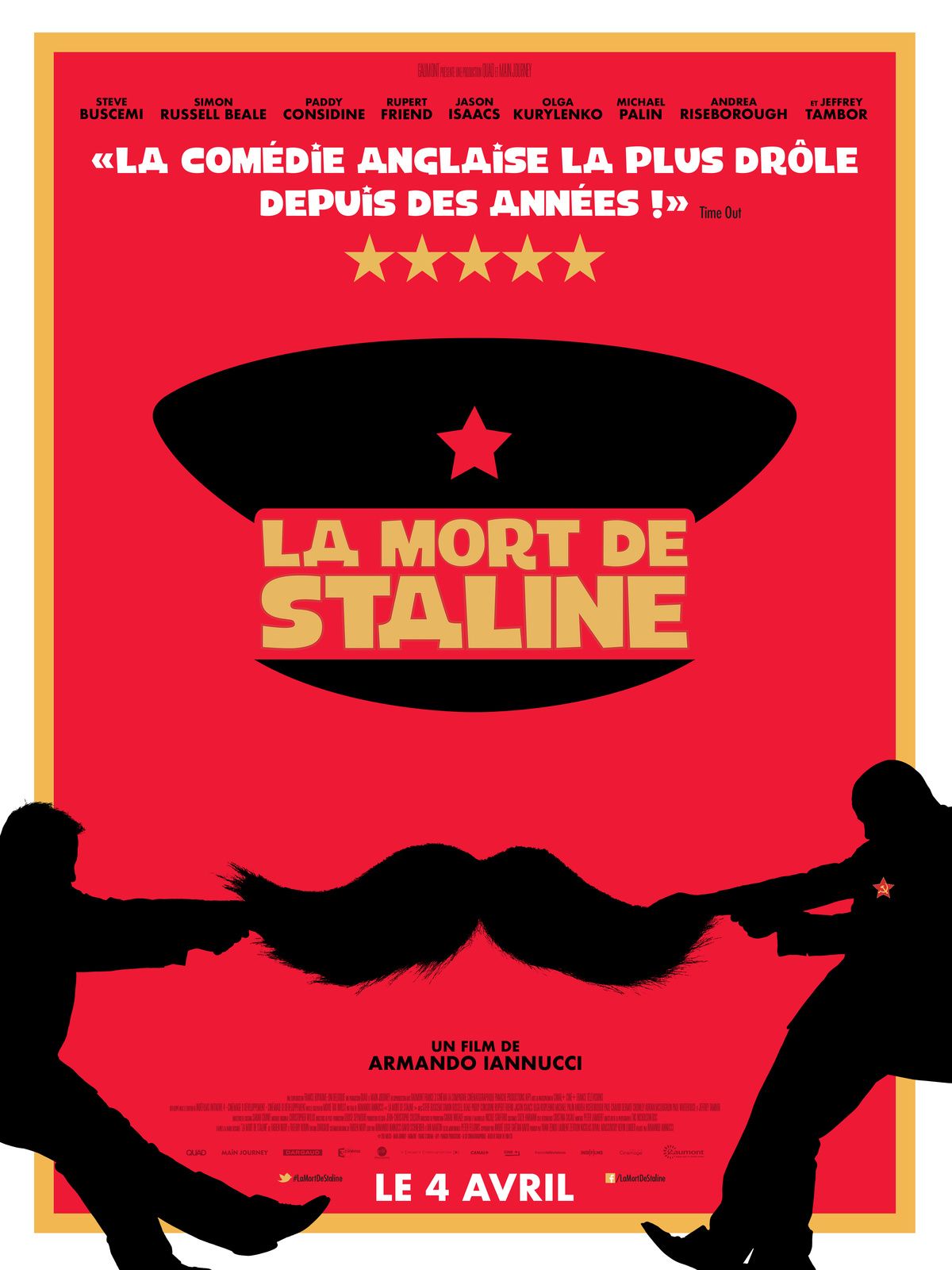Affiche film "La Mort de Staline" - avis cinéma : la mort de Staline