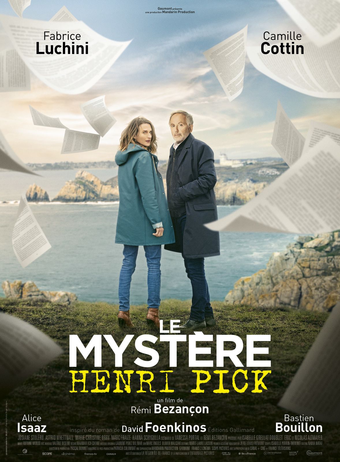 affiche le mystère Henri Pick - Camille Cottin et Fabrice Luchini