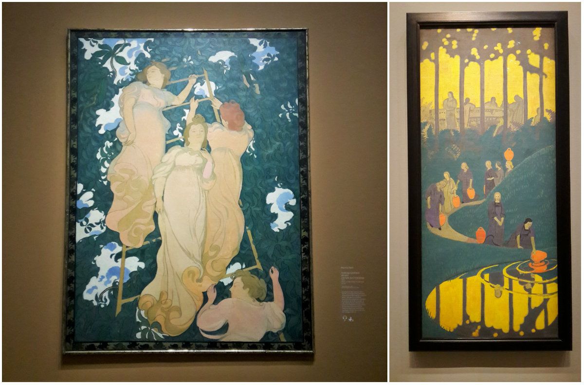 Maurice Denis 'l'échelle dans le feuillage' et Paul Sérusier 'Femmes à la source' Exposition Nabis - Musée du Luxembourg - Maurice Denis "l'échelle dans le feuillage" Paul Sérusier femmes à la source
