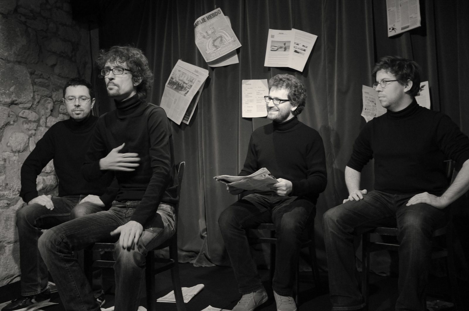 Again! Productions - Théâtre improvisation - Ce que les journaux ne vous disent pas