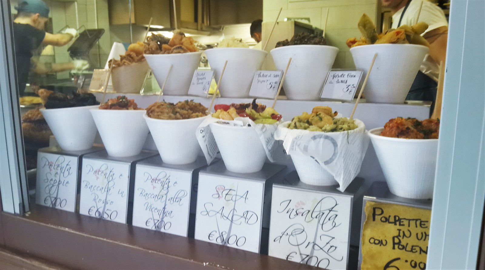 Venise, voyage, street food, polenta, friture, Acqua e Mais