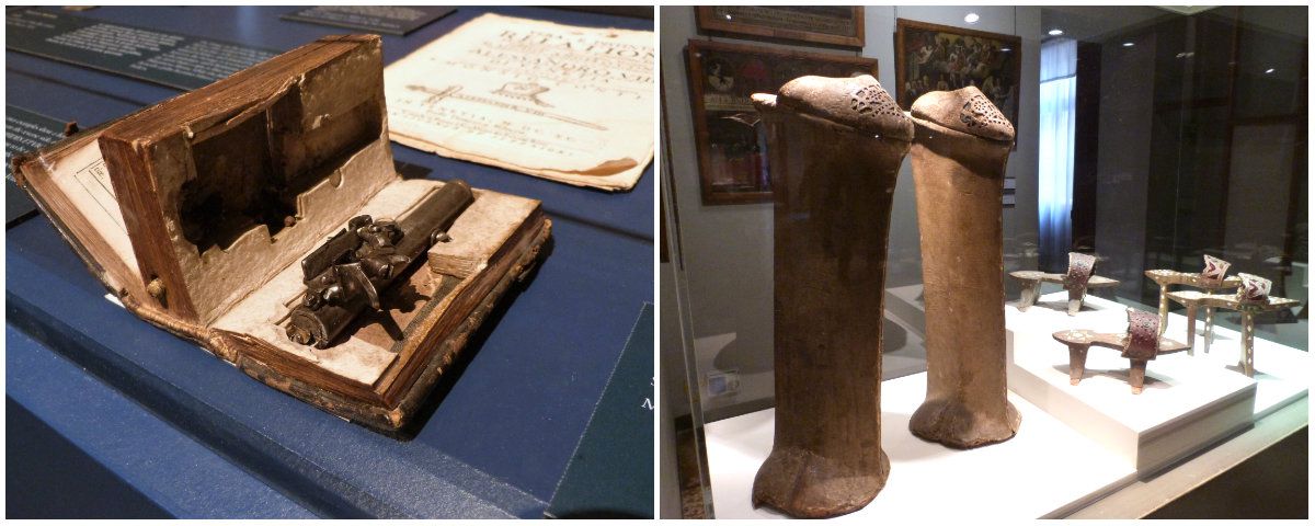 Venise, voyage, Place Saint-Marc, Musée Correr, museo Correr, pistolet caché dans une Bible, chaussures contre l'acqua alta