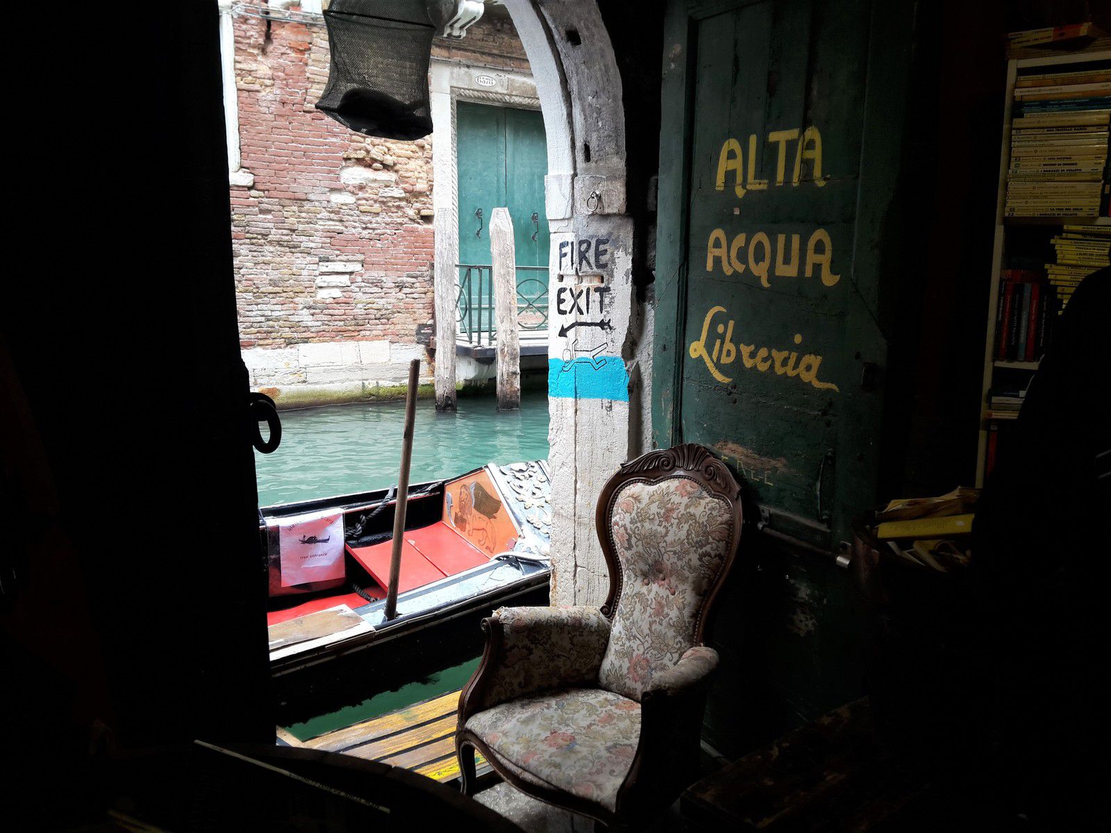 Venise, voyage, librairie Acqua Alta, insolite, libreria