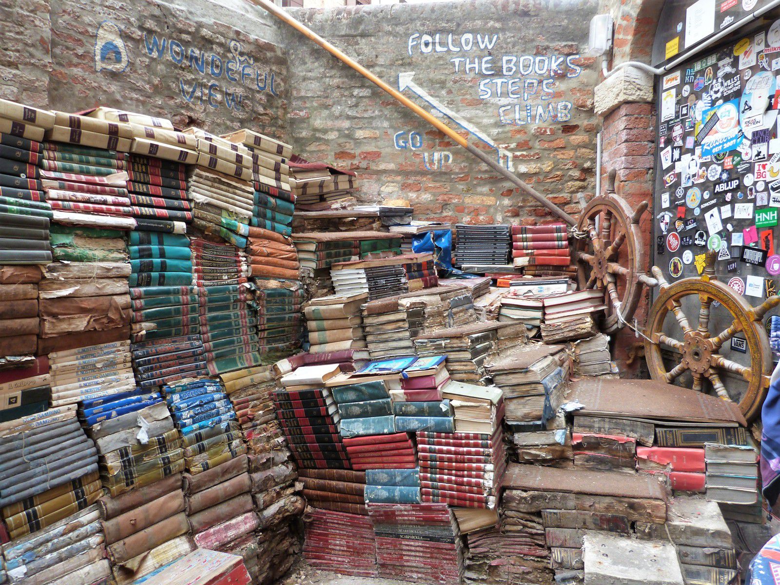 Venise, voyage, librairie Acqua Alta, insolite, libreria
