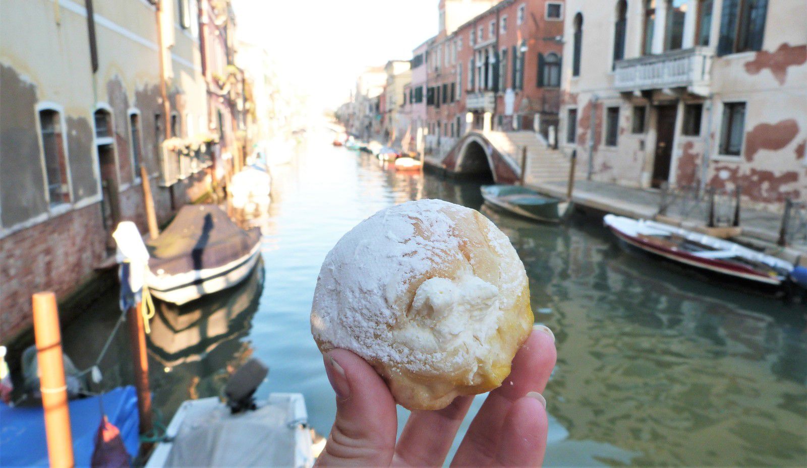 Venise, voyage, panificio el fornareto, boulangerie, nuvole ripiene, fiocco di neve, pâtisserie napolitaine
