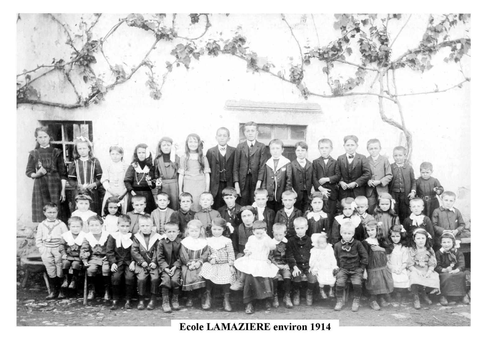 École de Lamazière vers 1914