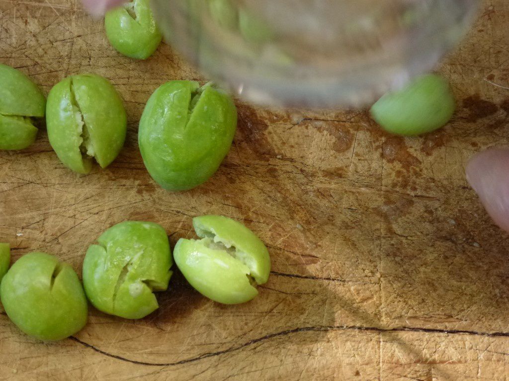 Les olives cassées (oulivo escachado) Pas à Pas...