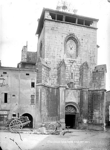Photo ancienne de la cathédrale avec sa terrasse...