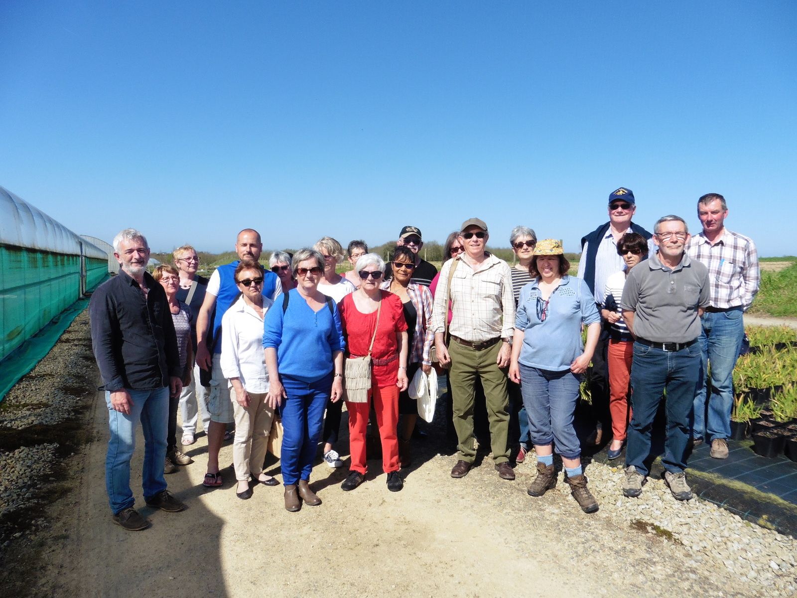 la shbl en visite chez Hervé Coz à Plouvorn Sica Kérisnel