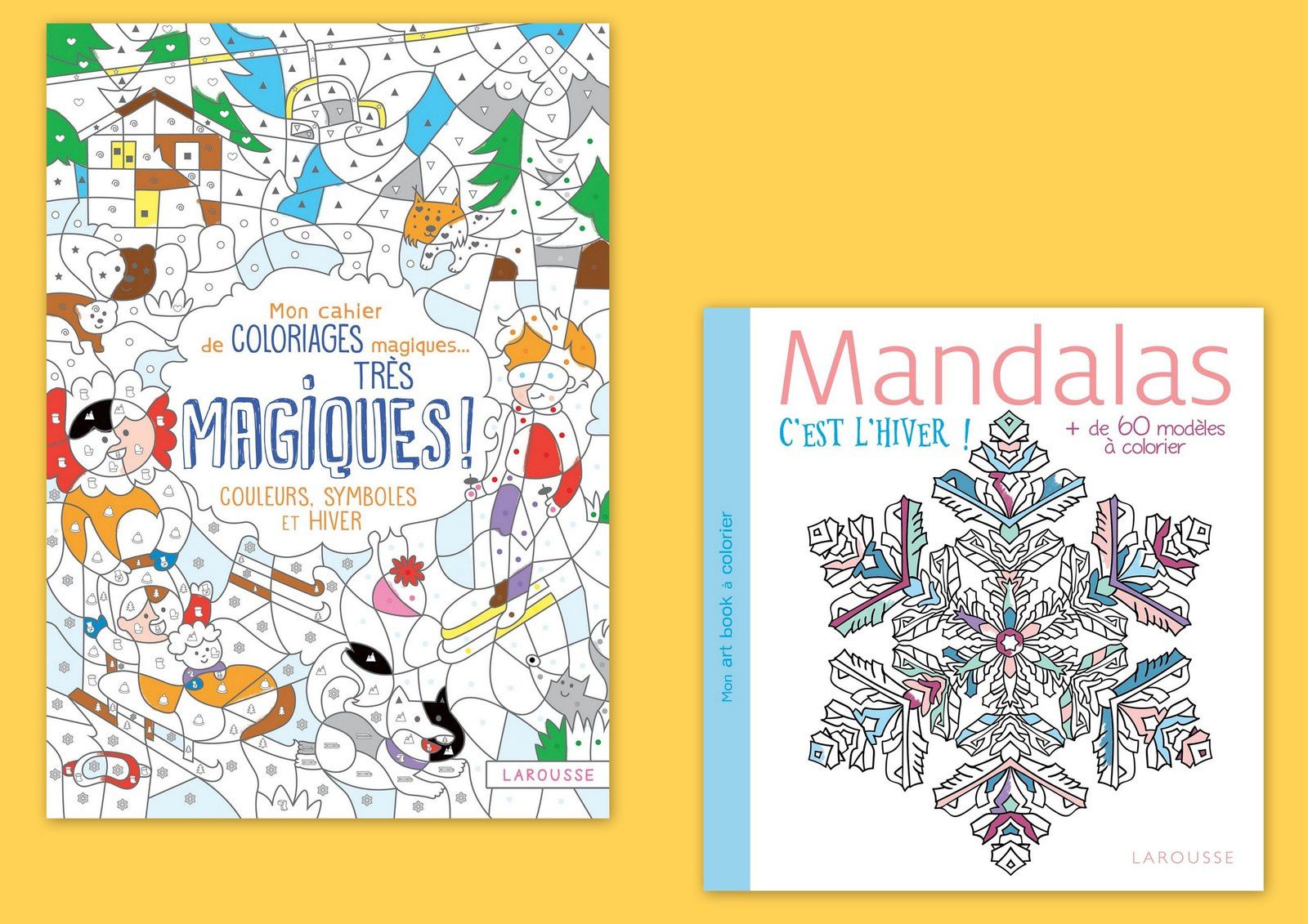 Pour les enfants et les adultes qui aiment colorier je vous présente ces deux superbes albums Le premier Mon cahier de coloriages magiques