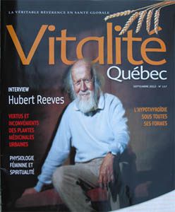 Extrait du magazine vitalité québec-Hubert Reeves