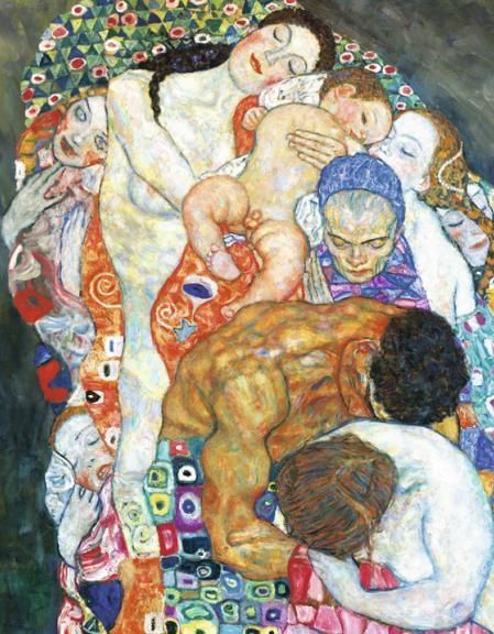 La mort, détail d'une toile de Gustav Klimt