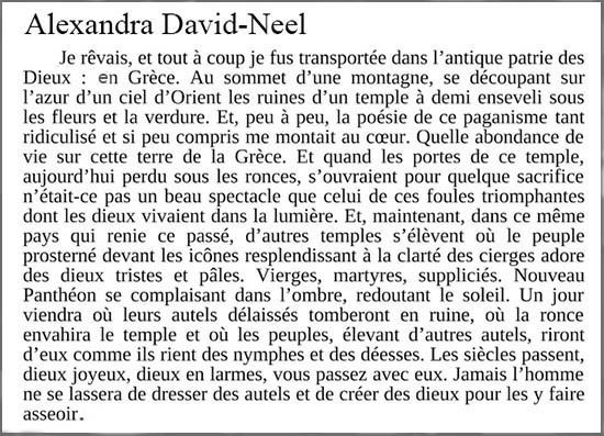 Texte d'A. David-Neel