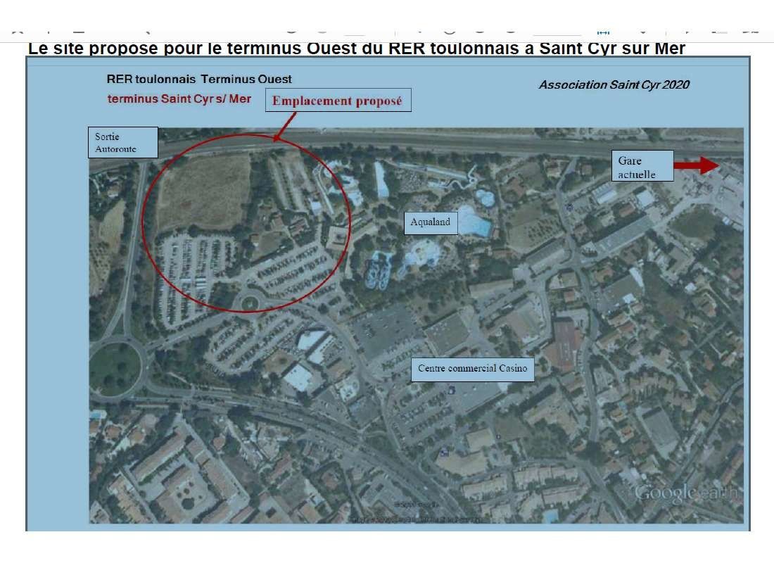 RER Toulonnais: Pour la gare « terminus Ouest » à St CYR
