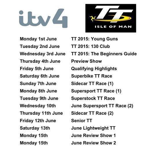TT 2015: programme et horaires sur ITV4