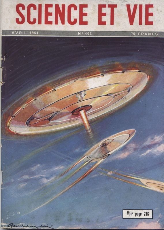 Revue Science &amp; vie n°403 d'avril 1951 soucoupes volantes