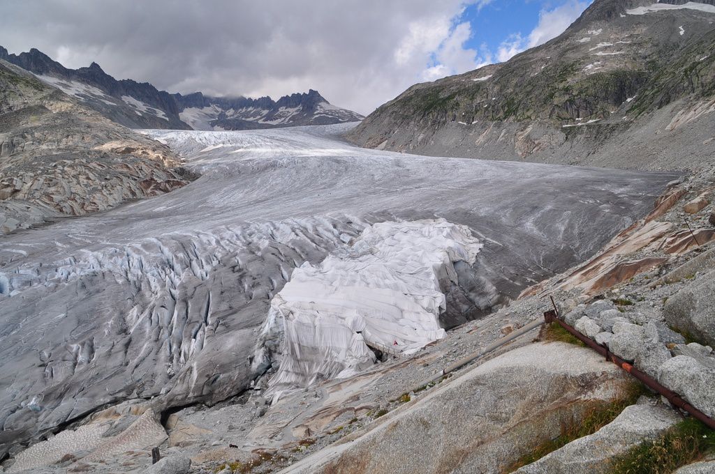 La grimselpass - 3éme partie - le glacier du Rhone -