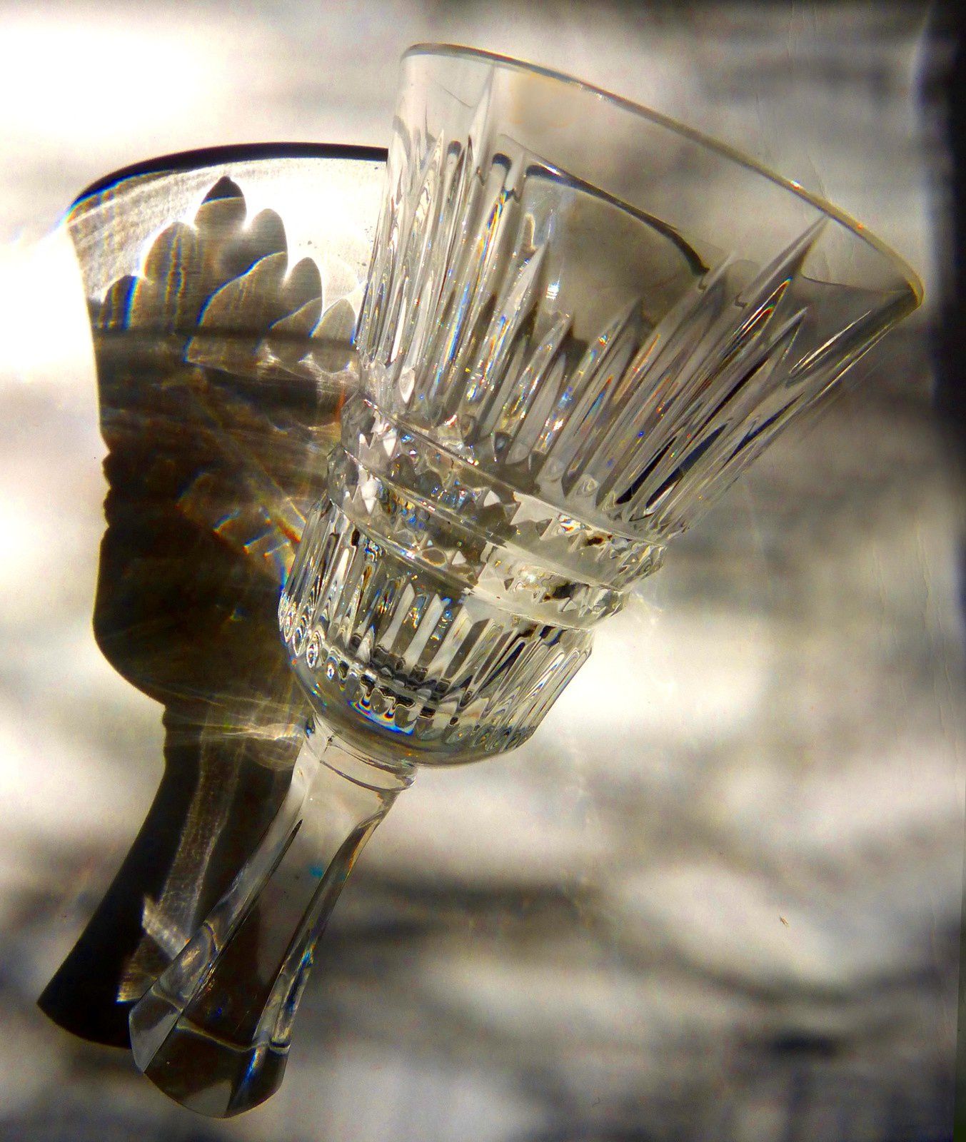 clochette de table en cristal de Bohême