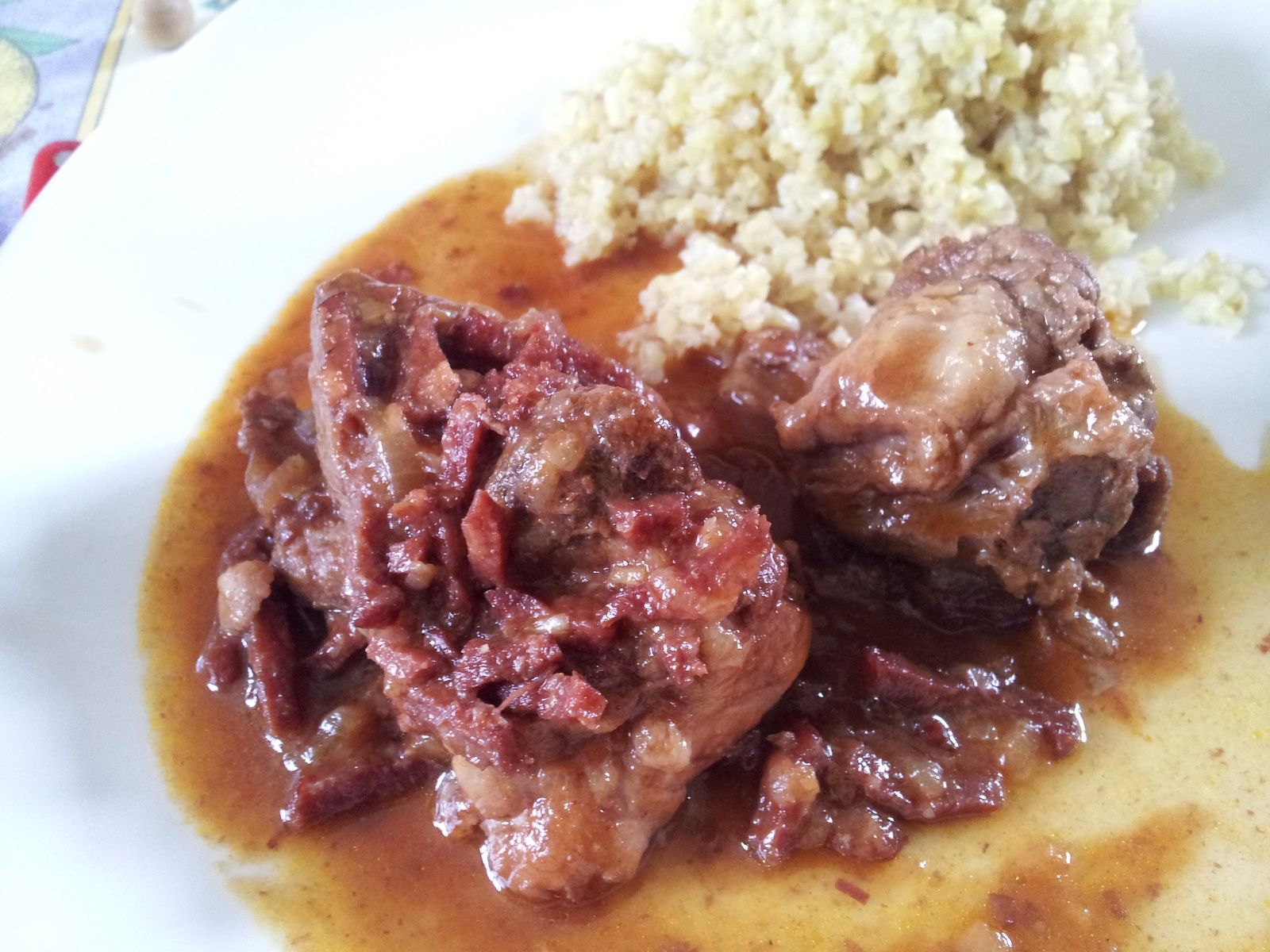 Sauté de porc à la portugaise - Le blog de lapopotteduclocher
