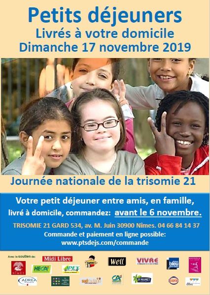 Trisomie 21, opération petit déjeuner, NIMES, GARD,